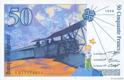 50 Francs SAINT-EXUPÉRY FRANCE  1993 F.72.02 UNC