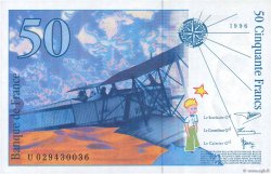 50 Francs SAINT-EXUPÉRY Modifié FRANCE  1996 F.73.02 UNC-