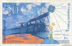 50 Francs SAINT-EXUPÉRY Modifié FRANCIA  1996 F.73.02 MBC