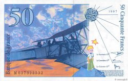 50 Francs SAINT-EXUPÉRY Modifié FRANCIA  1997 F.73.04 EBC