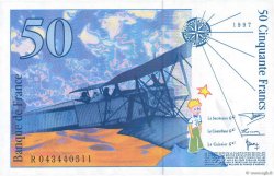 50 Francs SAINT-EXUPÉRY Modifié FRANCIA  1997 F.73.04 FDC
