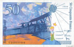 50 Francs SAINT-EXUPÉRY Modifié FRANCE  1999 F.73.05 VF