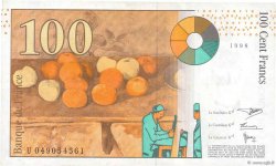100 Francs CÉZANNE FRANCE  1998 F.74.02 VF