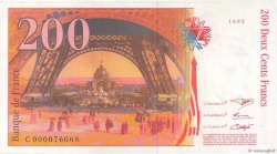 200 Francs EIFFEL FRANKREICH  1995 F.75.01 fST