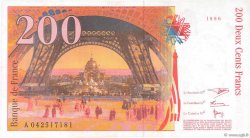 200 Francs EIFFEL FRANCE  1996 F.75.03a VF+