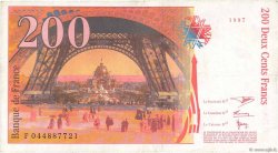 200 Francs EIFFEL FRANCE  1997 F.75.04a F+