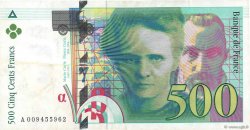 500 Francs PIERRE ET MARIE CURIE FRANCE  1994 F.76.01 VF-