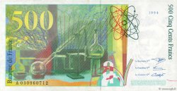 500 Francs PIERRE ET MARIE CURIE FRANCE  1994 F.76.01 VF