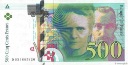500 Francs PIERRE ET MARIE CURIE FRANCE  1995 F.76.02