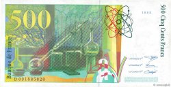 500 Francs PIERRE ET MARIE CURIE FRANKREICH  1995 F.76.02 fVZ