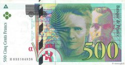 500 Francs PIERRE ET MARIE CURIE FRANKREICH  1995 F.76.02 VZ