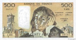500 Francs PASCAL FRANCE  1991 F.71.48 UNC