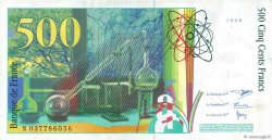 500 Francs PIERRE ET MARIE CURIE FRANCE  1998 F.76.04 pr.SPL