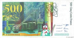 500 Francs PIERRE ET MARIE CURIE FRANCE  1998 F.76.04 AU-