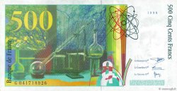 500 Francs PIERRE ET MARIE CURIE FRANCIA  1998 F.76.04 EBC
