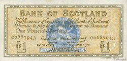 1 Pound SCOTLAND  1961 P.102a SPL
