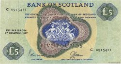 5 Pounds SCOTLAND  1969 P.110b BB