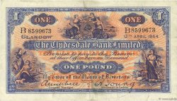 1 Pound SCOTLAND  1944 P.189c SS
