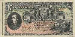 100 Pesos URUGUAY  1887 P.A096b AU