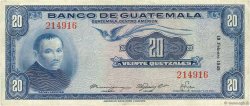 20 Quetzales GUATEMALA  1949 P.027 VF