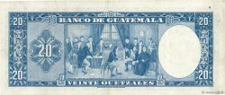 20 Quetzales GUATEMALA  1960 P.048b BB