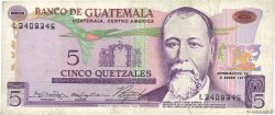5 Quetzales GUATEMALA  1971 P.060a VF-
