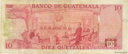 10 Quetzales GUATEMALA  1971 P.061a VF-