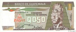 1/2 Quetzal GUATEMALA  1983 P.065 UNC