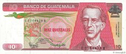 10 Quetzales GUATEMALA  1987 P.068 FDC