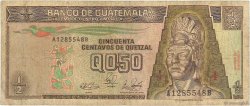 1/2 Quetzal GUATEMALA  1989 P.072a G