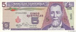 5 Quetzales GUATEMALA  1990 P.074a fST
