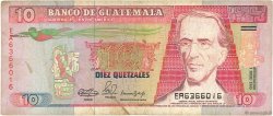 10 Quetzales GUATEMALA  1990 P.075b BC