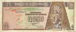 1/2 Quetzal GUATEMALA  1993 P.086a MB