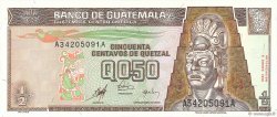 1/2 Quetzal GUATEMALA  1998 P.098 UNC