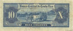 10 Colones COSTA RICA  1952 P.221a q.BB