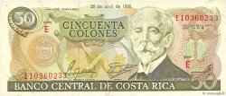 50 Colones COSTA RICA  1988 P.253 VF