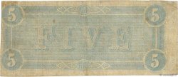 5 Dollars Гражданская война в США  1864 P.67 F+