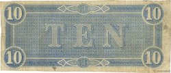 10 Dollars CONFEDERATE STATES OF AMERICA  1864 P.68 F+