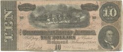 10 Dollars CONFEDERATE STATES OF AMERICA  1864 P.68 F