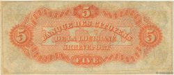 5 Dollars UNITED STATES OF AMERICA Shreveport 1850 Haxby.G.60a UNC