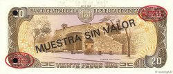 20 Pesos Oro Spécimen DOMINICAN REPUBLIC  1985 P.120s2 UNC-