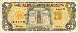 20 Pesos Oro DOMINICAN REPUBLIC  1980 P.120b VF