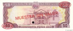50 Pesos Oro Spécimen RÉPUBLIQUE DOMINICAINE  1987 P.121s3 FDC