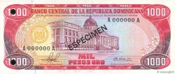 1000 Pesos Oro Spécimen RÉPUBLIQUE DOMINICAINE  1981 P.124s1 NEUF
