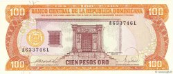 100 Pesos Oro DOMINICAN REPUBLIC  1988 P.128a UNC