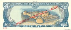 500 Pesos Oro Spécimen RÉPUBLIQUE DOMINICAINE  1988 P.129s FDC