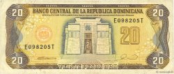 20 Pesos Oro RÉPUBLIQUE DOMINICAINE  1990 P.133 VF