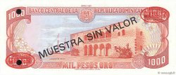 1000 Pesos Oro Spécimen RÉPUBLIQUE DOMINICAINE  1991 P.138s1 FDC