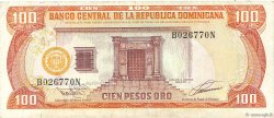 100 Pesos Oro DOMINICAN REPUBLIC  1993 P.144a VF