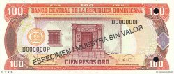 100 Pesos Oro Spécimen RÉPUBLIQUE DOMINICAINE  1995 P.150s NEUF